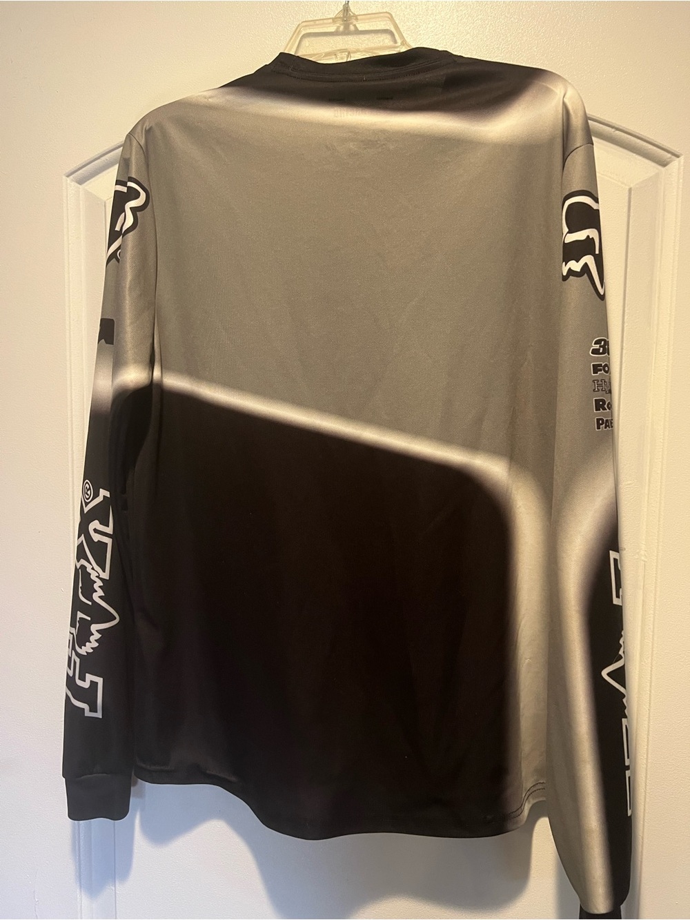 Fox Racing Long Sleeve Jersey - Black & Gray Fade - Picture 2 of 5